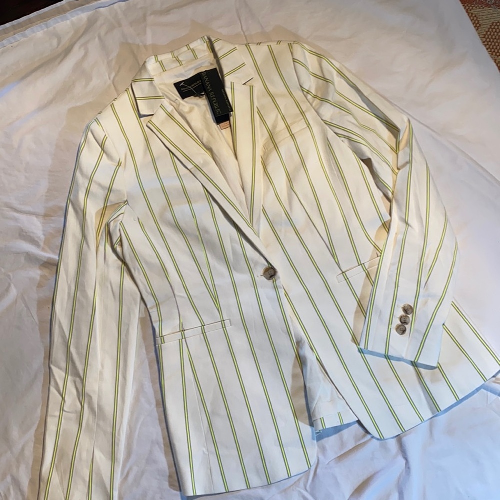 NWT Banana Republic Long & Lean Washable Jacket 8